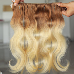 #12/613 Ombre Color Clip-in hair Extensions-11pc.