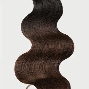 #1B/4 Ombre Color Halo Hair Extensions