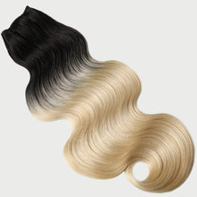 Load image into Gallery viewer, #1B/613 Ombre Color Halo Hair Extensions 