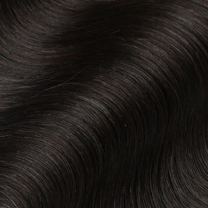 #1B Espresso Black Color Micro Ring Hair Extensions