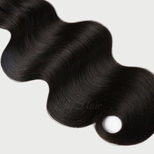 Load image into Gallery viewer, #1B Espresso Black Color Micro Ring Hair Extensions 