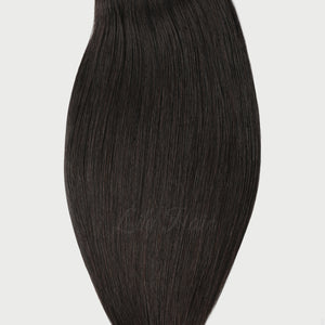 #1B Espresso Black Color Micro Ring Hair Extensions