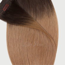 Load image into Gallery viewer, #2/12 Ombre Color Hair Tape In Hair Extensions 