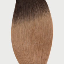 Load image into Gallery viewer, #2/12 Ombre Color Hair Tape In Hair Extensions 