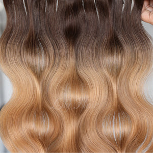 #2/12 Ombre Color Micro Ring Hair Extensions