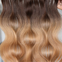 Load image into Gallery viewer, #2/12 Ombre Ombre Color Halo Hair Extensions 