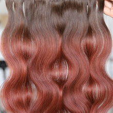 Load image into Gallery viewer, #2/33B Ombre Color Hair Tape In Hair Extensions 