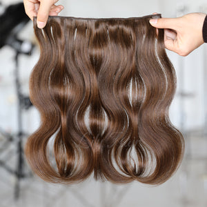 #2/4 Highlights Color Micro Ring Hair Extensions