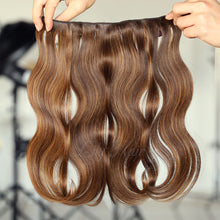 Load image into Gallery viewer, #2/8 Highlights Color Micro Ring Hair Extensions 