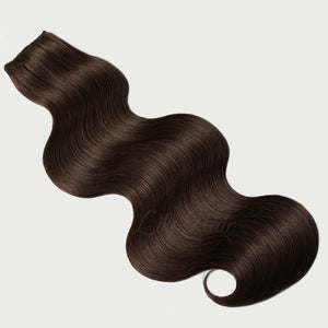 #2 Dark Chocolate Color Clip-in hair Extensions-11pc.