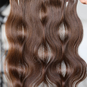 #2 Dark Chocolate Color Halo Hair Extensions