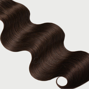 #2 Dark Chocolate Color Halo Hair Extensions