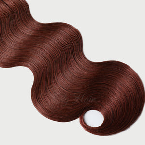 #33b Vibrant Auburn Color Micro Ring Hair Extensions