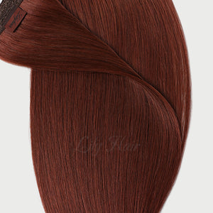 #33b Vibrant Auburn Color Halo Hair Extensions