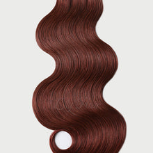 Load image into Gallery viewer, #33B Vibrant Auburn Color Hair Tape In Hair Extensions 