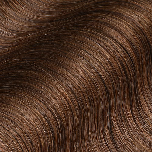 #6 Cappuccino Brown Color Fusion Hair Extensions