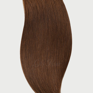 #6 Cappuccino Brown Color Fusion Hair Extensions
