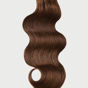 #6 Cappuccino Brown Color Fusion Hair Extensions