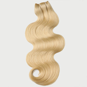 #613 Lightest Blonde Color Clip-in hair Extensions-11pc.