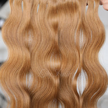 Load image into Gallery viewer, #8 Toffee Color Hair Tape In Hair Extensions 