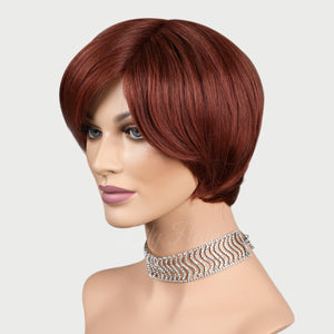 Aisha 100% Human Hair Pixie Monofilament Wigs #33B