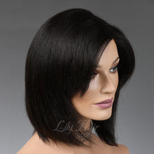 Load image into Gallery viewer, Ashanti 100% Human Hair Monofilament Wigs Natural Black 