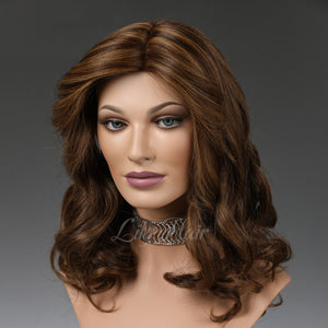 Coral 100% Human Hair Monofilament Wigs H2/8