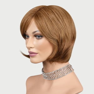 Emma 100% Human Hair Pixie Monofilament Wigs #8
