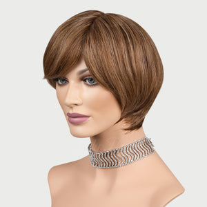 Hannah 100% Human Hair Pixie Monofilament Wigs H6/12
