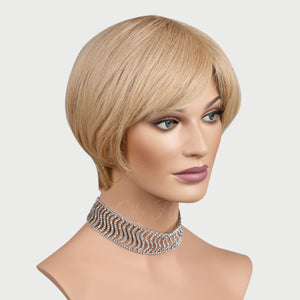 Isabelle 100% Human Hair Pixie Monofilament Wigs #26