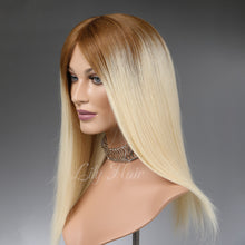 Load image into Gallery viewer, Teresa 100% Human Hair Monofilament Wigs T8/613 