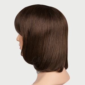 Amy 100% Human Hair Pixie Monofilament Wigs #4