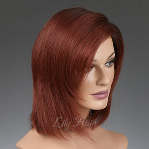 Tamara 100% Human Hair Monofilament Wigs T2/33B