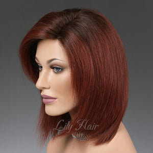 Tamara 100% Human Hair Monofilament Wigs T2/33B