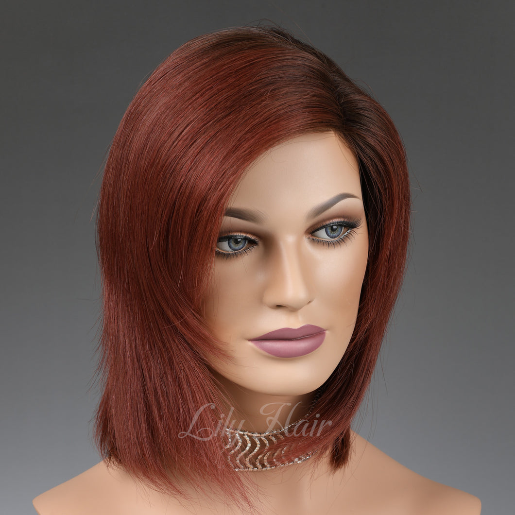 Tamara 100% Human Hair Monofilament Wigs T2/33B