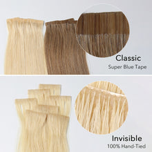 Load image into Gallery viewer, #6 Cappuccino Color Hair Tape In Hair Extensions 