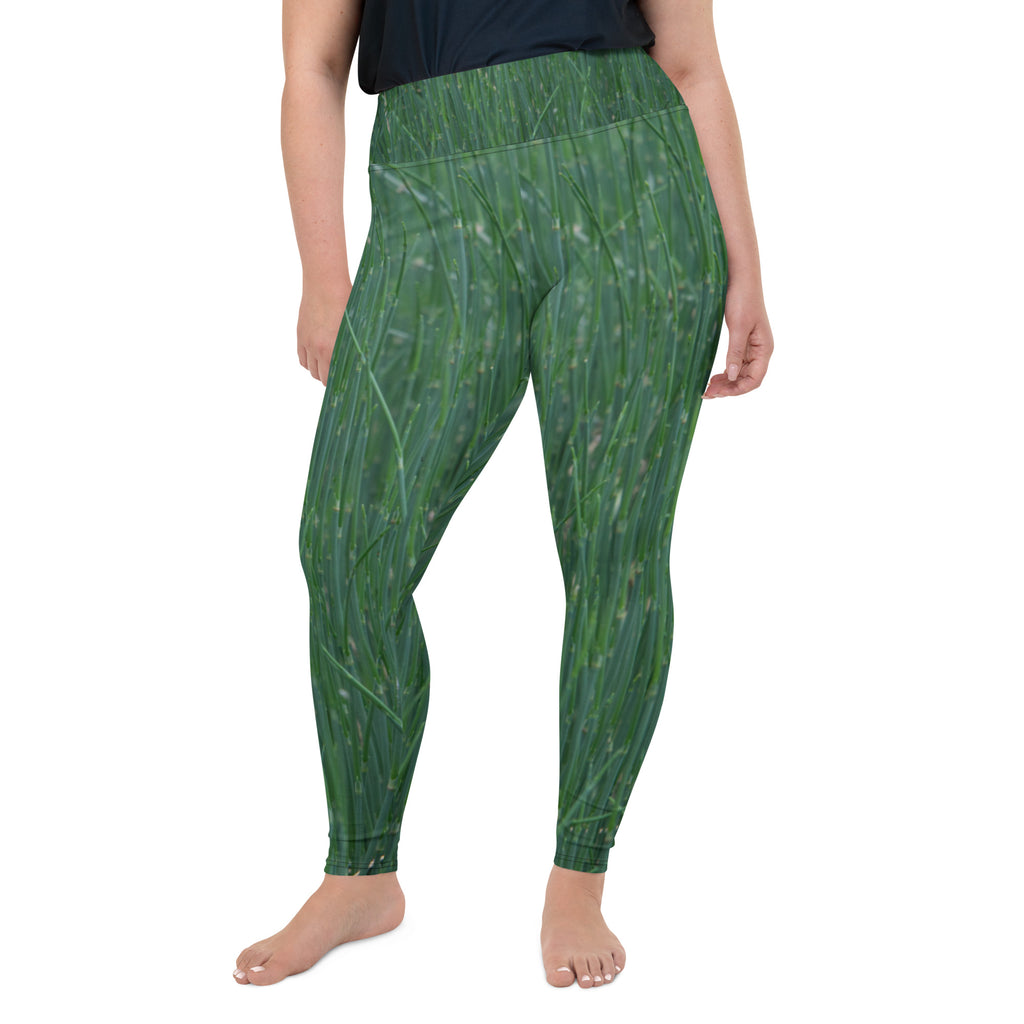 Pitcher Plant Bog in Green All-Over Print XS-XL Leggings