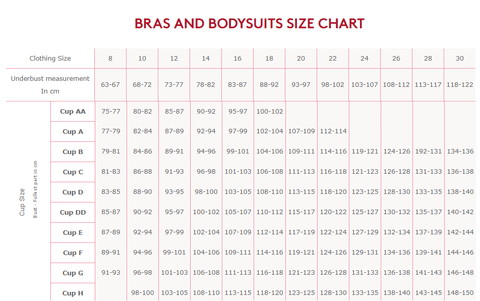 Size Charts – shanslingerie