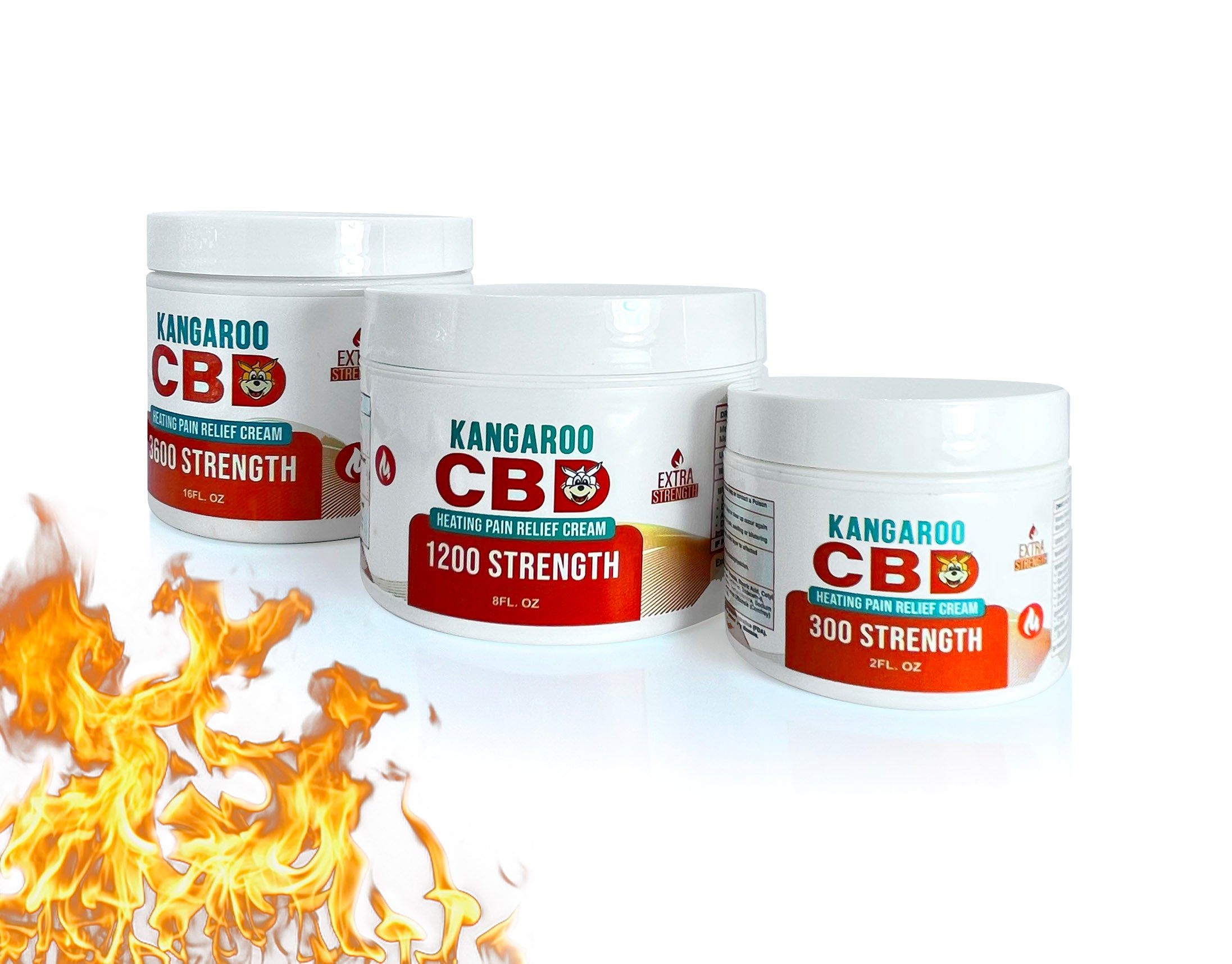 Kangaroo CBD Pain Relief Creams- Heating Formula / All Sizes
