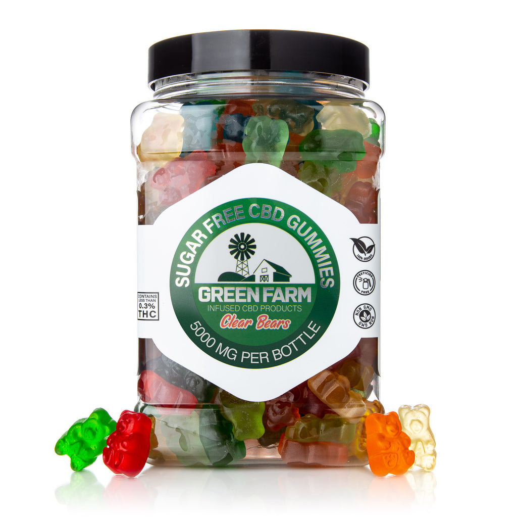 Green Farm CBD SugarFree Gummies 500mg to 5000mg Sunset CBD