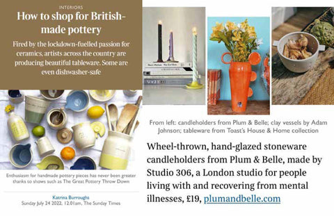 Plum & Belle in The Sunday Times online