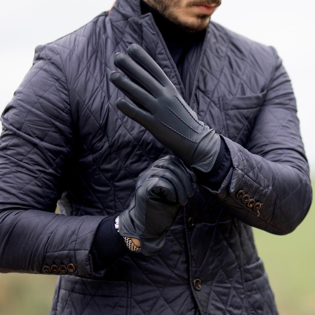 Gants en cuir WindRiver avec poignet en tricot pour hommes