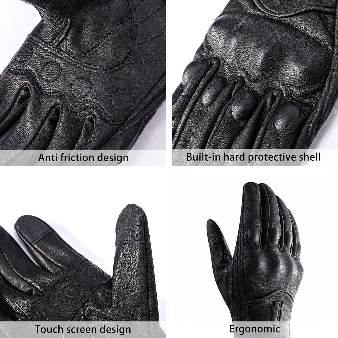 Leather Half Finger Gloves Women's Short Thin Section Unlined Spring and  Autumn Motorcycle Riding Ladies Driving Fingerless - AliExpress