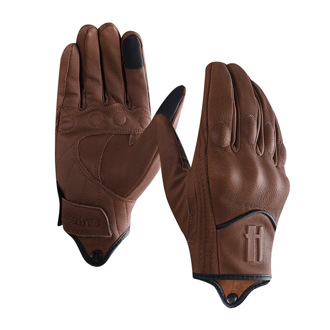 Winx Leather Motorcycle Gloves - Brown and Black – winxwheels