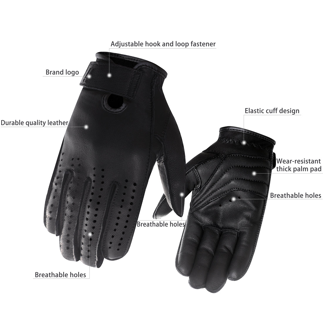 Ladies Fingerless Gloves – M 'n' C Motorcycle Apparel & Accessories