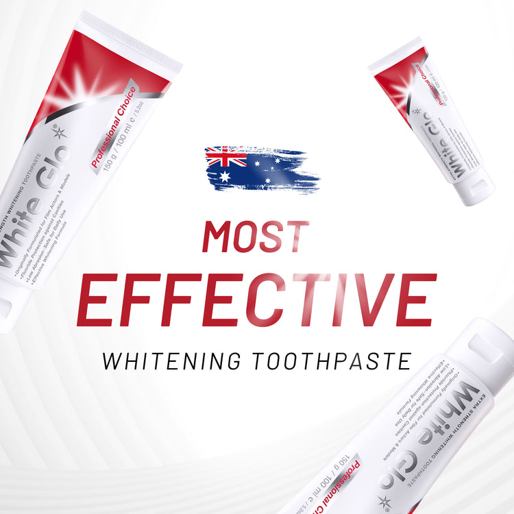 white glo professional choice whitening toothpaste