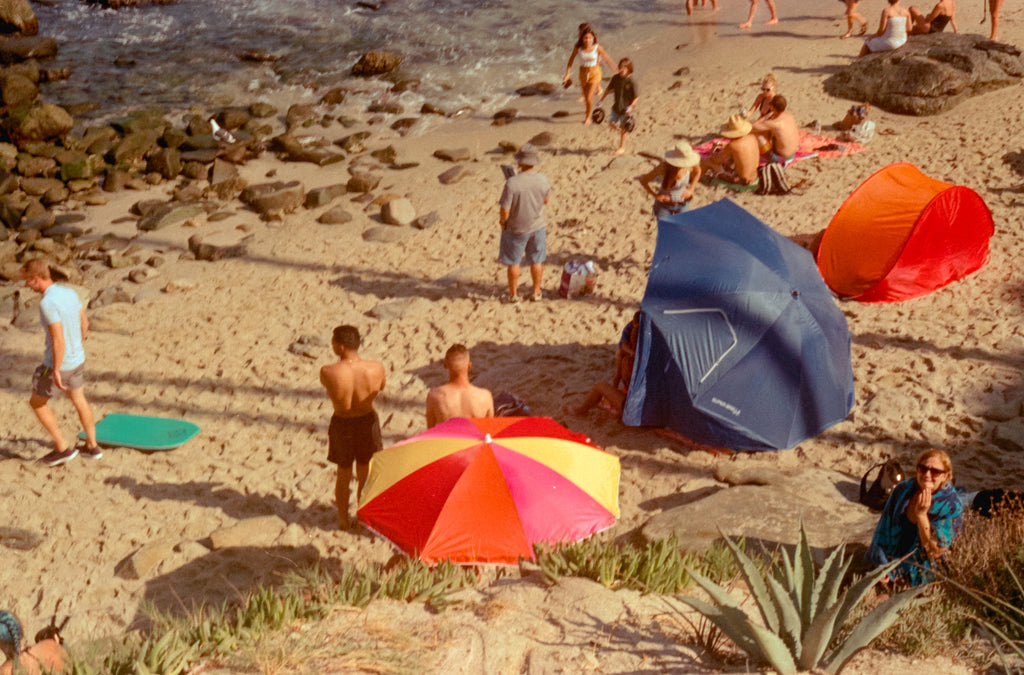 Field Notes from San Diego - Beach & Colorful Umbrellas