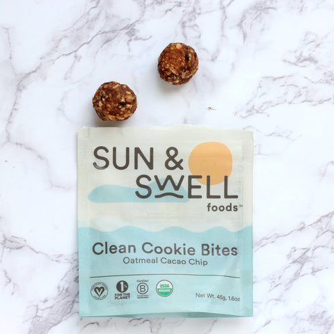 Healthy Snacks Made in California - Clean Cookie Bites by Sun & Swell Foods of Santa Barbara CA