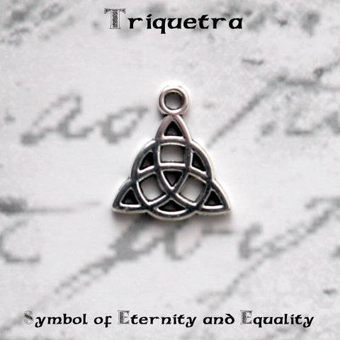 irish celtic triquetra meaning with a photo bouquet memorial charm