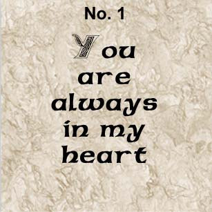 you are always in my heart